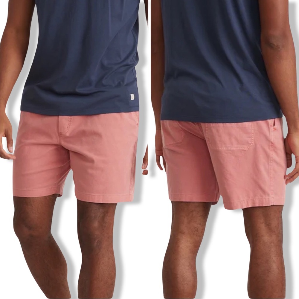 Marine Layer 7" Saturday Canvas Shorts In Bruschetta